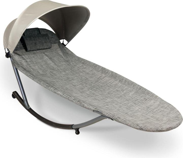Produktbild Aktivshop Relax-Schaukelliege grau-kariert (157 cm)