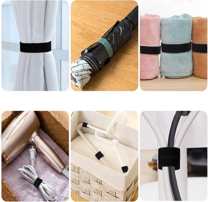 Immagine prodotto Hermex Rotolo di nastro in velcro da 5 m x 20 mm Guida per cavi Fascetta in velcro (500 cm)