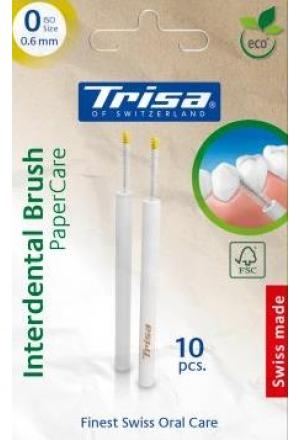 Actual product image Trisa Interdental Brus PaperCar ISO 0 10 (10 x, 0.60 mm)