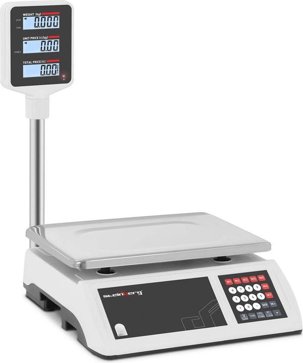Steinberg Kontrollwaage Preisrechenwaage Ladenwaage Marktwaage 6 kg / 1 g