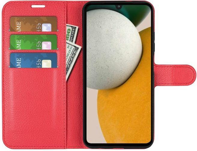 Actual product image MU Classic Litchi Leather Bookcover Series (Samsung Galaxy A15 5G)
