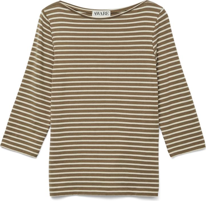 Aware Vmfiona 3/4 Boatneck Top Vma Noos