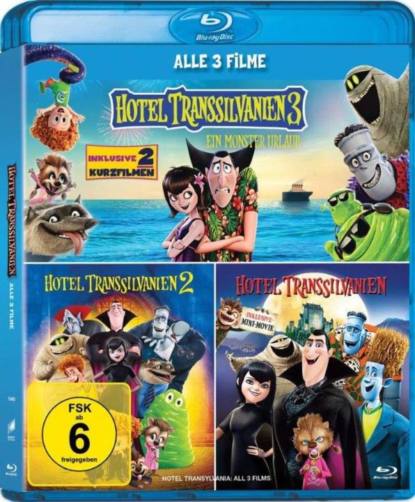 Sony Hotel Transylvania 1-3 (Blu-ray, Tedesco, Inglese)