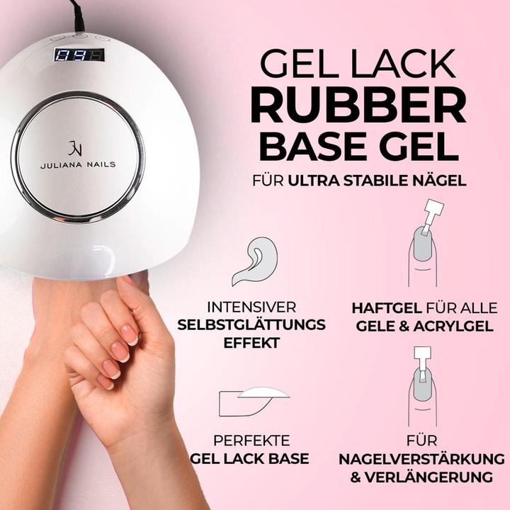 Immagine prodotto Juliana Nails Gel Lacquer - Gel a base di gomma - Bianco latteo (Bianco Latteo, Smalto per unghie effetto gel)