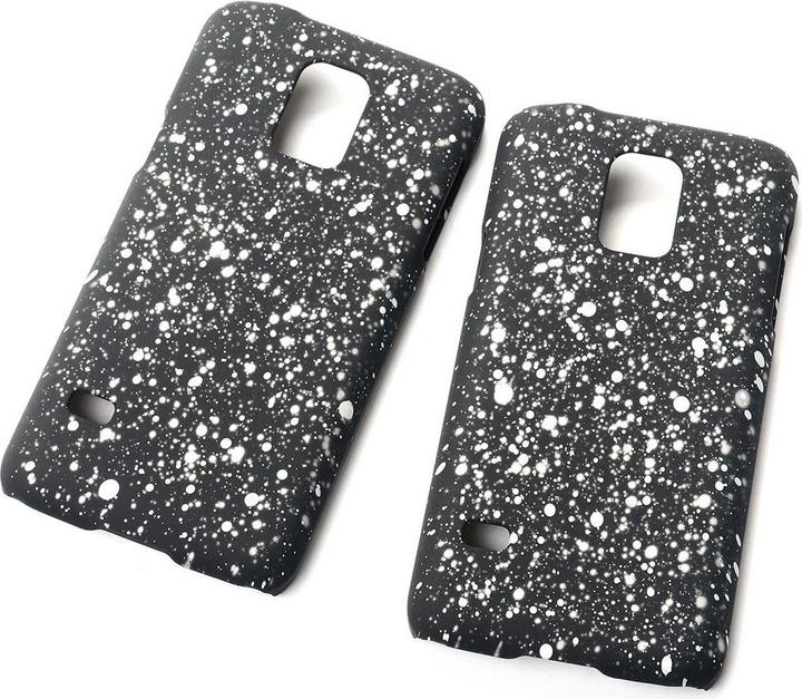 Actual product image König Design Mobile Cover Protection Case Bumper Cases for Samsung Galaxy S5 Mini 3D Stars White (Samsung Galaxy S5 Mini)