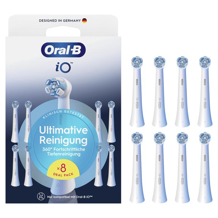 Oral-B iO Ultimative Reinigung, Original Aufsteckbürsten (8 x)