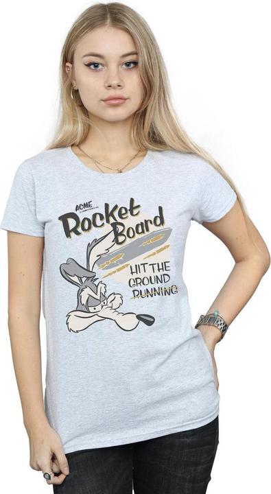 Immagine prodotto Looney Tunes Wile E Coyote Rocket Board Maglietta Donna (XL)