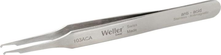 Actual product image Weller Erem SMD tweezers with 45° angled tips, precision tweezers, stainless steel, 115mm