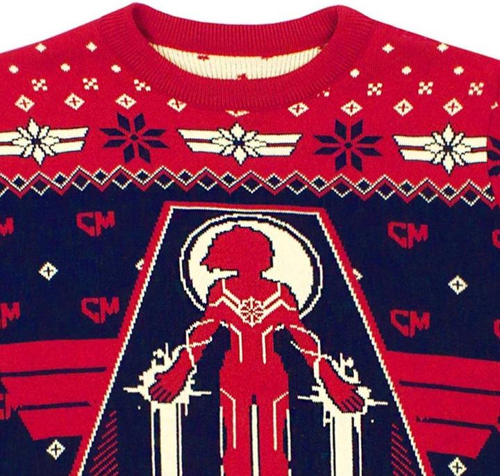 Produktbild Captain Marvel Premium Pullover weihnachtliches Design (S)