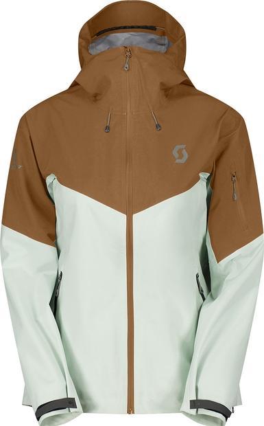 Scott Sports Scott Explorair 3L Hardshelljacke Bread Brown / Fresh Green Damen (XS)