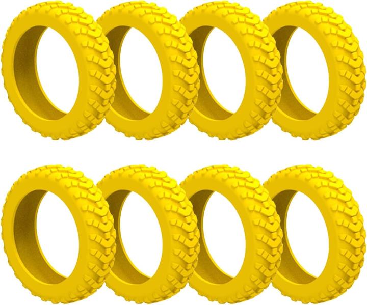 Immagine prodotto Swissdetector Coprigomme per valigie - Silenzioso - 8 pezzi - Giallo (Bagagliaio)