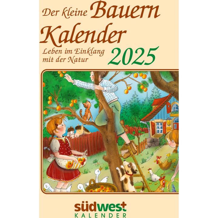 Produktbild Der kleine Bauernkalender 2025 - Leben im Einklang mit der Natur - Taschenkalender im praktischen (Deutsch)