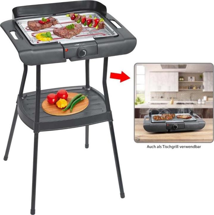 Immagine prodotto Clatronic BQS 3508 Barbecue elettrico da giardino 2000 W 24,5 cm x 35,5 cm (2 kW)