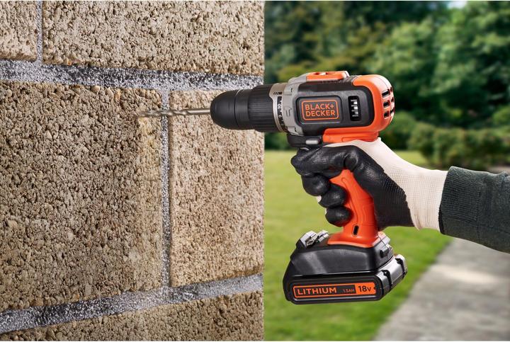 Actual product image Black & Decker Black+Decker BCD003C2KQW Impact drill 18V incl. case (Rechargeable battery operated)