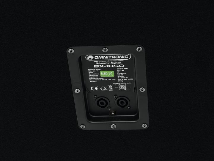 Actual product image Omnitronic BX-1850 (Subwoofer passive, 1x 600 W)