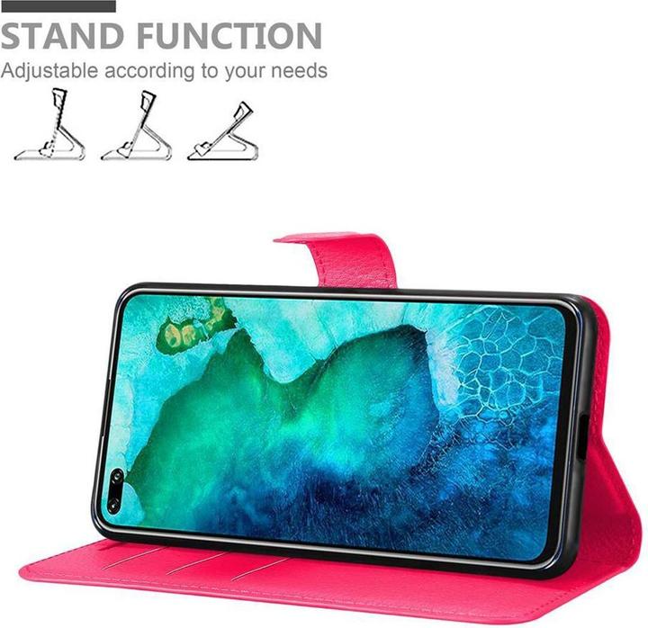 Actual product image Cadorabo Book with stand function cover (Honor View 30 Pro)