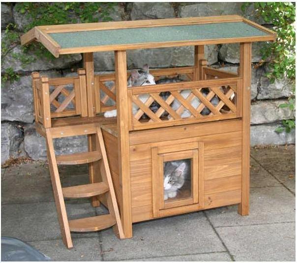 Image du produit Kerbl Katzenhaus Lodge (73 cm, Brown)