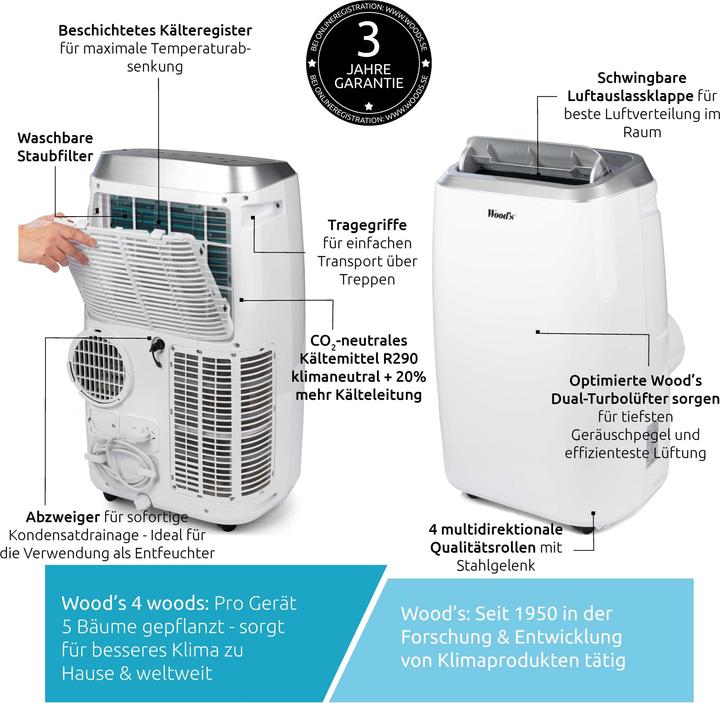 Actual product image Wood's AC Venezia (46 m², 18000 BTU/h)