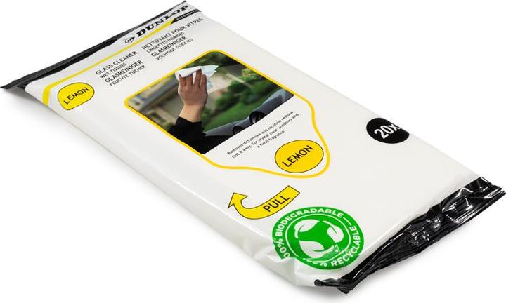 Produktbild Dunlop Glass cleaner wet wipes 20pcs. (20 Stk.)