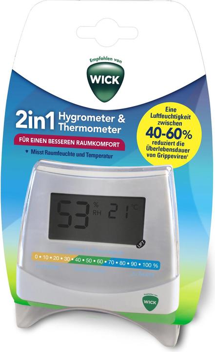 Actual product image Wick Hygrometer & Thermometer