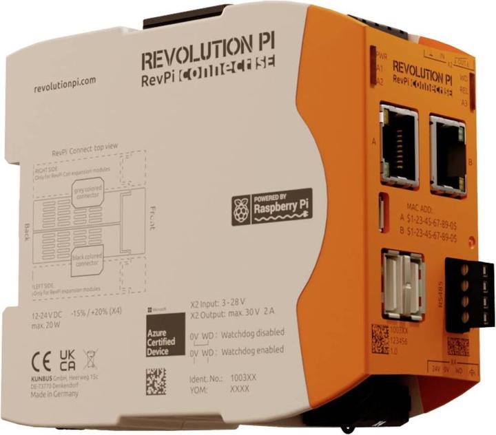 Image du produit Kunbus RevPi Connect SE 16 Go PR100369 Module d'extension d'API 24 V/DC