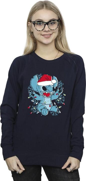 Immagine prodotto Disney Lilo And Stitch Christmas Lights Sketch Felpa Donna (L)