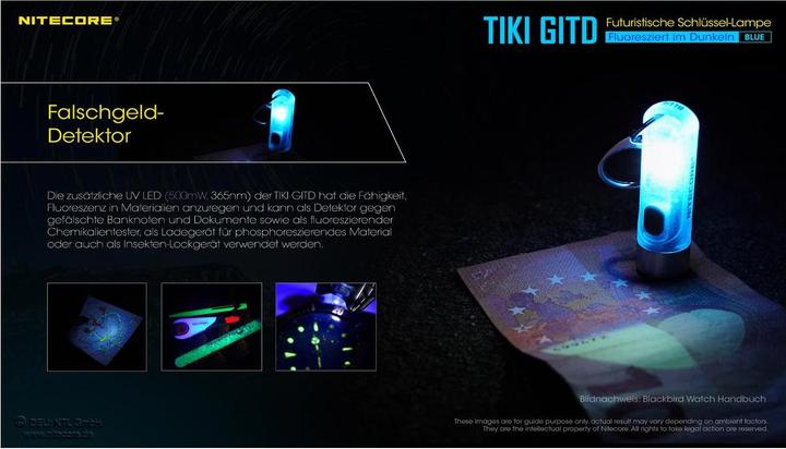 Produktbild Nitecore Tiki Gitd (5.50 cm, 300 lm)