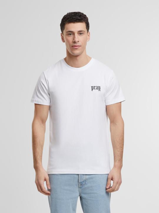 Actual product image Miss Tee Pray Old English Wording EMB Tee - 191349 (XL)