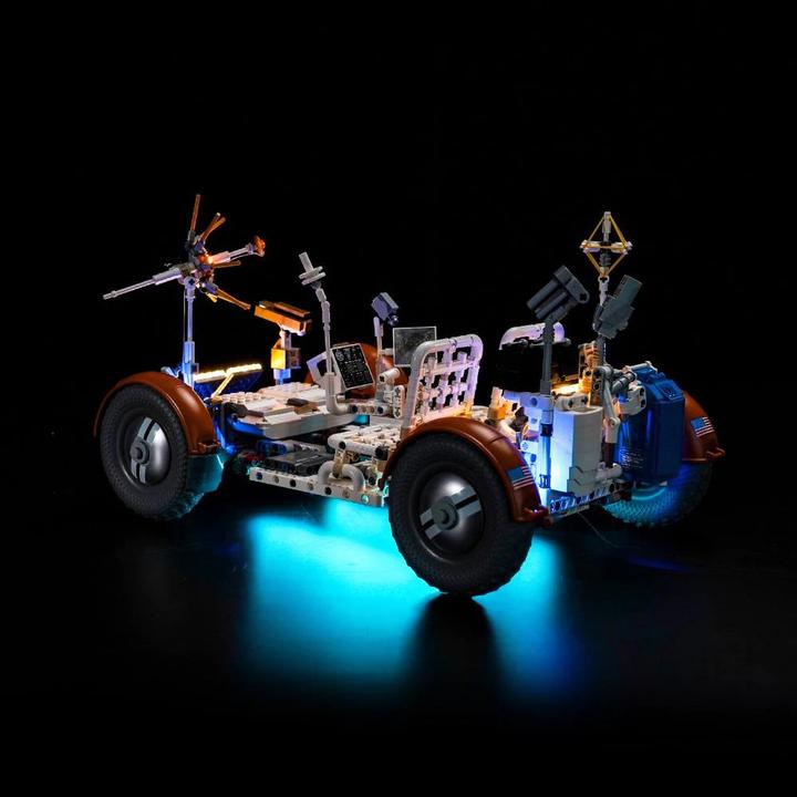 Actual product image BrickBling LED light set for LEGO - NASA: Apollo Lunar Roving Vehicle - LRV (42182) incl. remote control