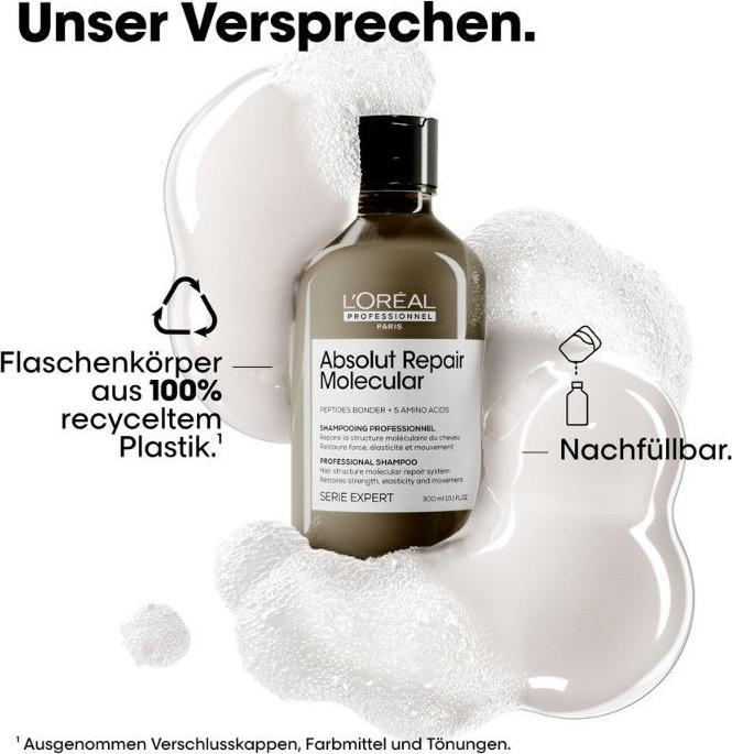 Produktbild L'Oréal Professionnel Serie Expert Absolut Repair Molecular Refill (500 ml, Flüssiges Shampoo)