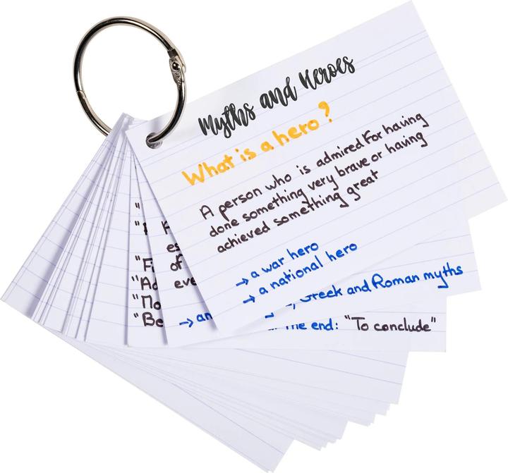 Produktbild Exacompta Flashcards (A7, 205 g/m², 50 x)