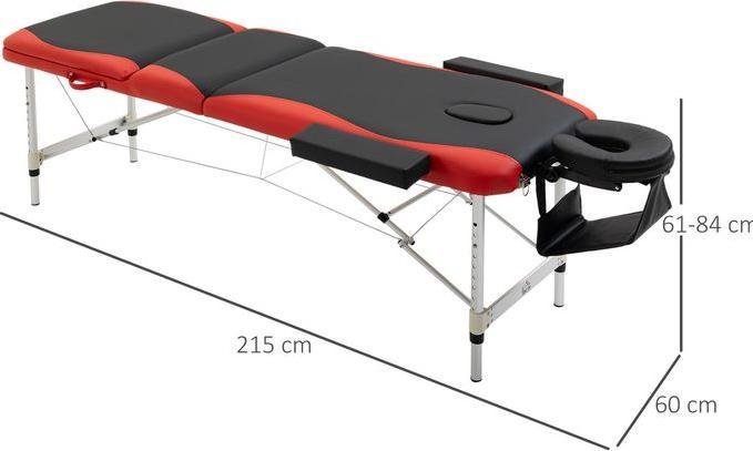 Image du produit Swisshandel24 Tables de massage pliantes Tables cosmétiques Table de massage réglable en hauteur avec appui-tête