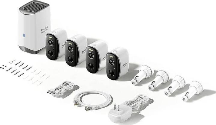 Immagine prodotto Baseus Outdoor Camera N1 Plus Camera 2K 4-Cam Kit White (2304 x 1296 Pixels)