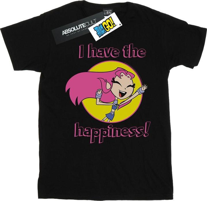Actual product image Girls Teen Titans Go I Have The Happiness Cotton T-Shirt (128)
