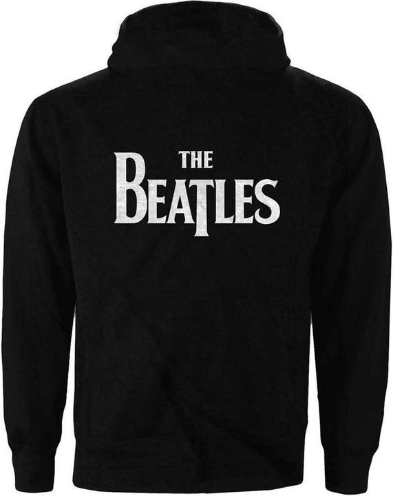 Actual product image The Beatles Unisex Adult Drop T Logo Full Zip Hoodie (4XL)