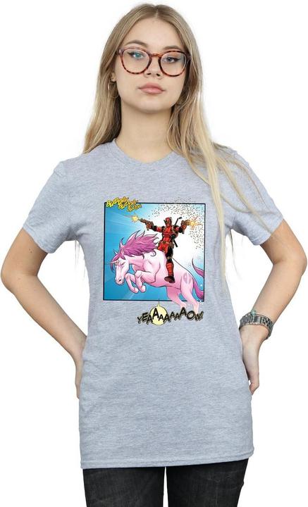 Actual product image Womens/Ladies Deadpool Hey You Cotton Boyfriend T-Shirt (XL)