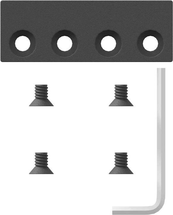 Immagine prodotto VidaXL Set di ferramenta per porte scorrevoli 183 cm acciaio nero Set di ferramenta per porte scorrevoli