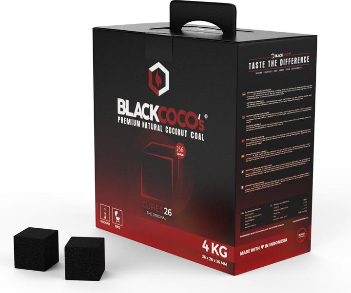 Produktbild Black Cocos Naturkohle Cubes26 4kg (64 x)