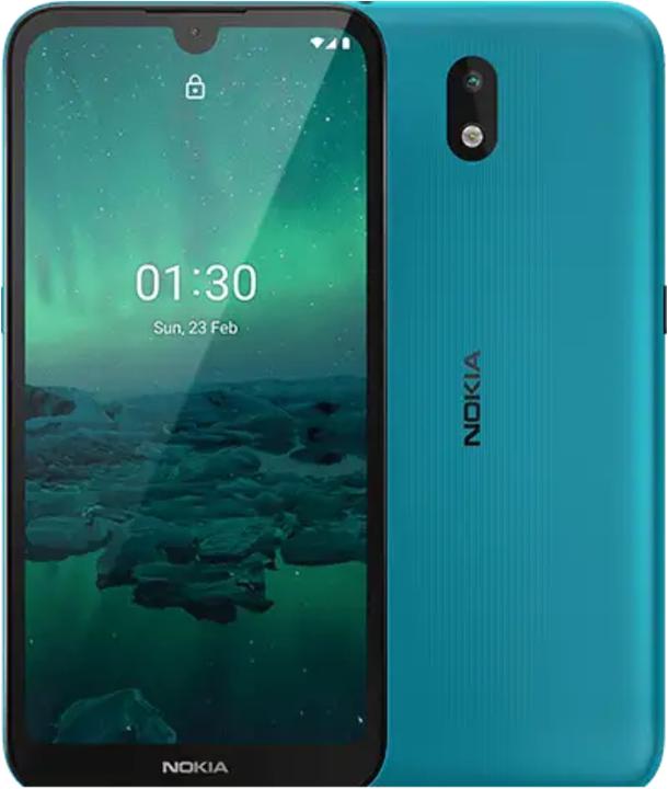 Produktbild Nokia 1.3 (16 GB, Cyan Green, 5.71", Dual SIM, 8 Mpx, 4G)
