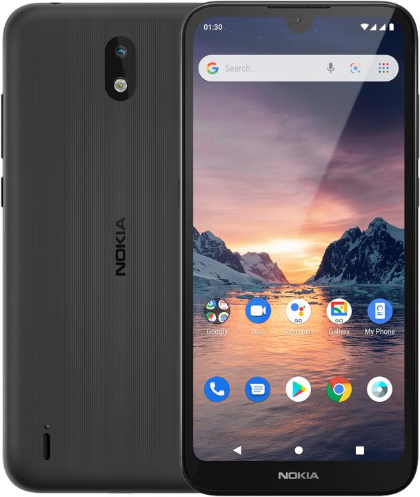Produktbild Nokia 1.3 (16 GB, Charcoal, 5.71", Dual SIM, 8 Mpx, 4G)