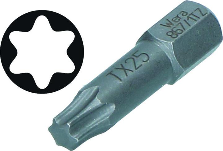 Actual product image Wera 867/1 TZ TX 10 x 25 mm (Hexagon socket TX M10)