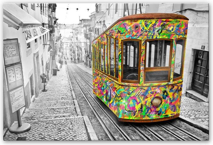 Immagine prodotto Trenddeko Ben Heine - Tram a Lisbona (200 x 130 cm)
