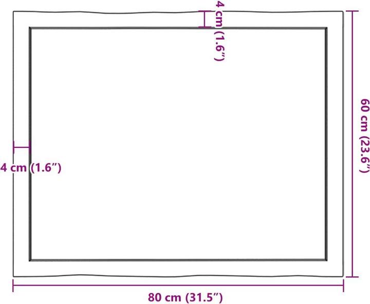 Produktbild VidaXL Chaim (80 x 60 x 6 cm)