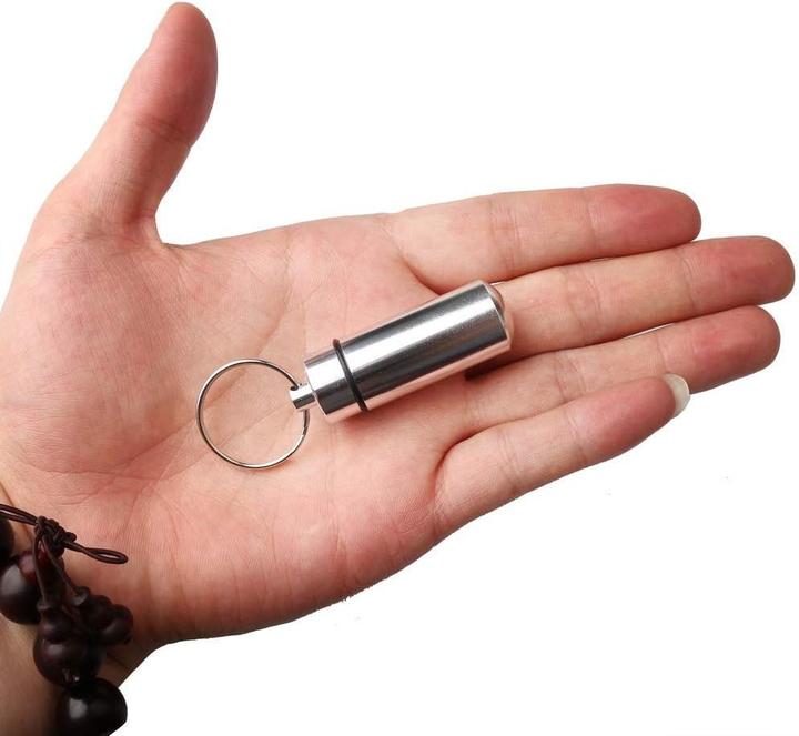 Actual product image Cbx Pill box with key ring