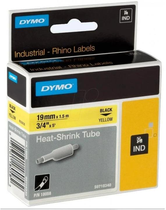 Dymo Rhino Heissschrumpfschlauch (1.90 cm, Weiss)