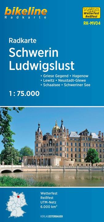 Immagine prodotto Mappa geografica Schwerin Ludwigslust (RK-MV04)