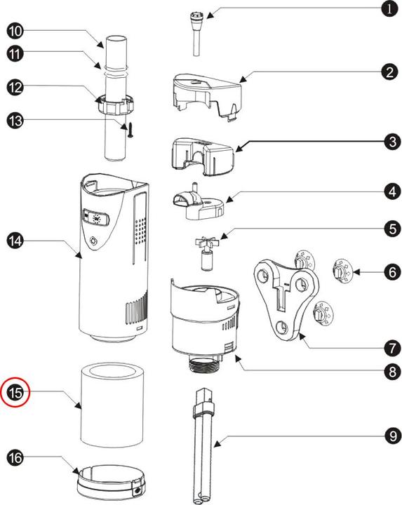 Produktbild SunSun CUP-809 Aquariumpumpe Ersatzteil Filter Schwamm (Innenfilter)