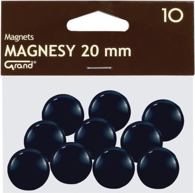 Actual product image GrandHall Magnet 20mm schwarz 10 Stück GRAND (10 x)
