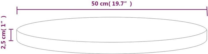 Produktbild VidaXL Edgar (50 x 2,5 cm)