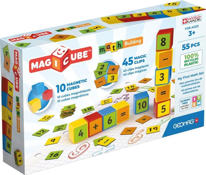 Produktbild Geomag Magnetische Würfel Magicube Math 55 Würfel